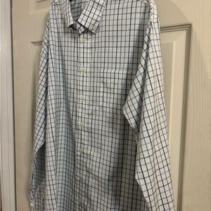 George Men's Blue and White Checkered Shirt